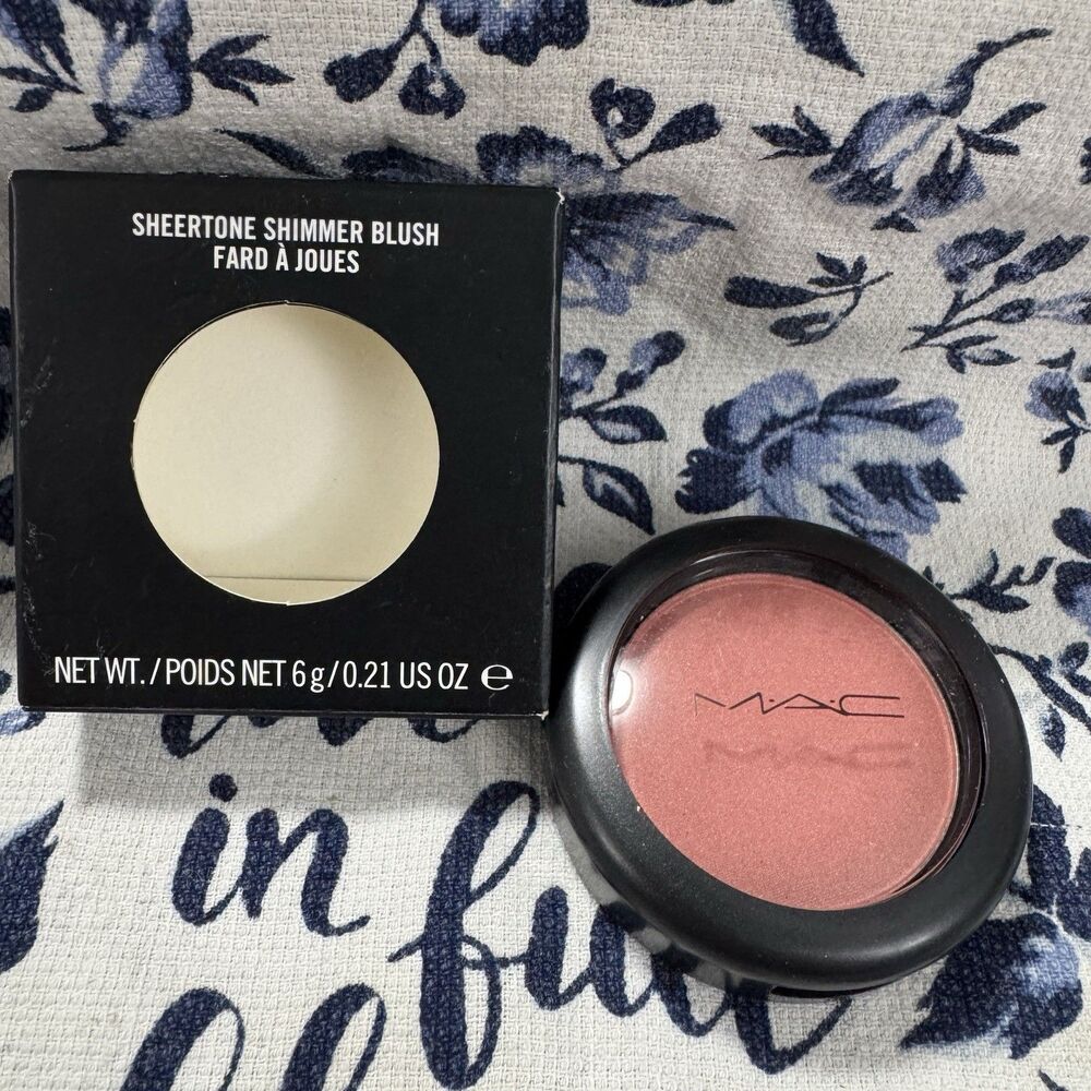 MAC Sheertone Shimmer Blush - Peachykeen - Full Size 0.21oz / 6g - NIB